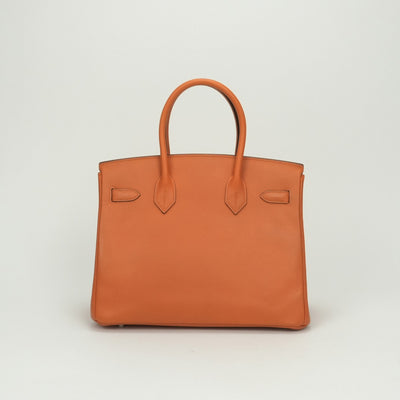エルメス HERMES バーキン30 バーキン 30 バッグ トートバッグ エプソン オレンジ Orange シルバー金具 ヴォーエプソン ハンドバッグ