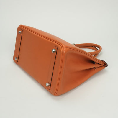 エルメス HERMES バーキン30 バーキン 30 バッグ トートバッグ エプソン オレンジ Orange シルバー金具 ヴォーエプソン ハンドバッグ
