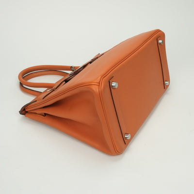 エルメス HERMES バーキン30 バーキン 30 バッグ トートバッグ エプソン オレンジ Orange シルバー金具 ヴォーエプソン ハンドバッグ