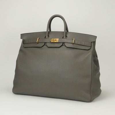 HERMES 爱马仕 OEAU塔克罗55 OEAU塔克罗55 Personal order 特别的OEAUDAR BAG TOTE BAG TODO ETAN灰金色硬件Birkin 55