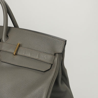 HERMES 爱马仕 OEAU塔克罗55 OEAU塔克罗55 Personal order 特别的OEAUDAR BAG TOTE BAG TODO ETAN灰金色硬件Birkin 55