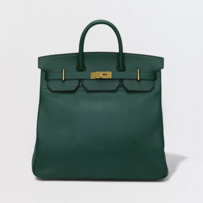 エルメス HERMES オータクロア40 オータクロア 40 バッグ トートバッグ アルデンヌ グリーン Green 緑 ゴールド金具 ハンドバッグ