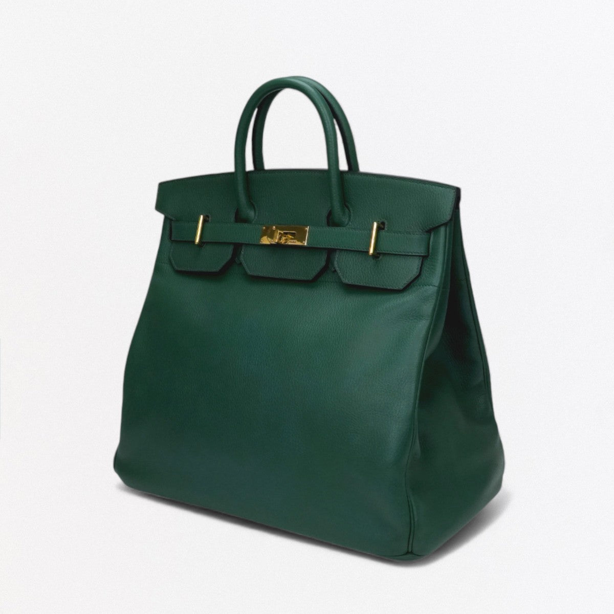 エルメス HERMES オータクロア40 オータクロア 40 バッグ トートバッグ アルデンヌ グリーン Green 緑 ゴールド金具 ハンドバッグ