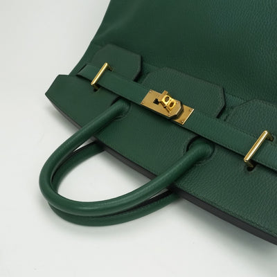 エルメス HERMES オータクロア40 オータクロア 40 バッグ トートバッグ アルデンヌ グリーン Green 緑 ゴールド金具 ハンドバッグ