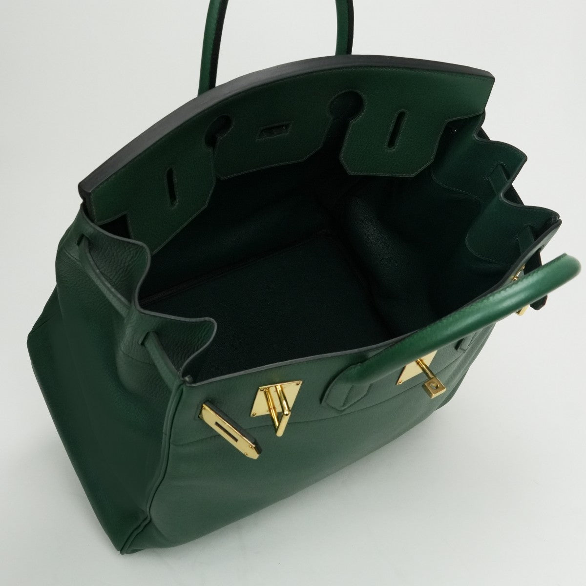 エルメス HERMES オータクロア40 オータクロア 40 バッグ トートバッグ アルデンヌ グリーン Green 緑 ゴールド金具 ハンドバッグ