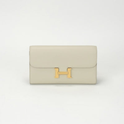 エルメス HERMES コンスタンスロングトゥーゴー コンスタンストゥーゴー 財布 長財布 ロングウォレット エバーカラー べトン ライトグレー ゴールド エヴァーカラー