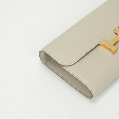 エルメス HERMES コンスタンスロングトゥーゴー コンスタンストゥーゴー 財布 長財布 ロングウォレット エバーカラー べトン ライトグレー ゴールド エヴァーカラー