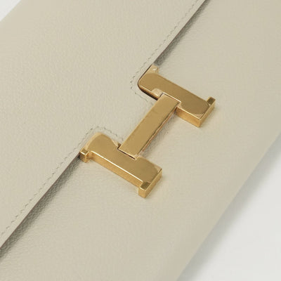 エルメス HERMES コンスタンスロングトゥーゴー コンスタンストゥーゴー 財布 長財布 ロングウォレット エバーカラー べトン ライトグレー ゴールド エヴァーカラー