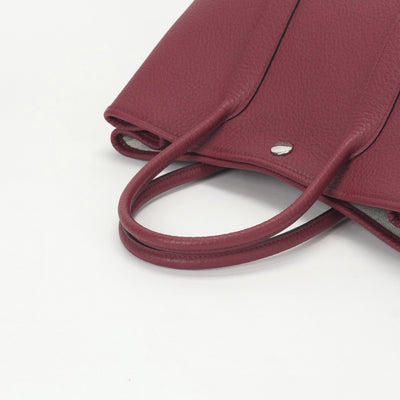 HERMES HERMES Garden party TPM Garden party TPM Garden party 30 Garden party Bag, Tote Bag, Country Rouge Ash, Red, Red, Silver Fittings, Handbag