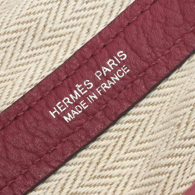 HERMES 爱马仕 Garden party TPM Garden party TPM Garden party 30 Garden party 包，手提袋，乡村胭脂灰，红色，红色，银色配件，手袋