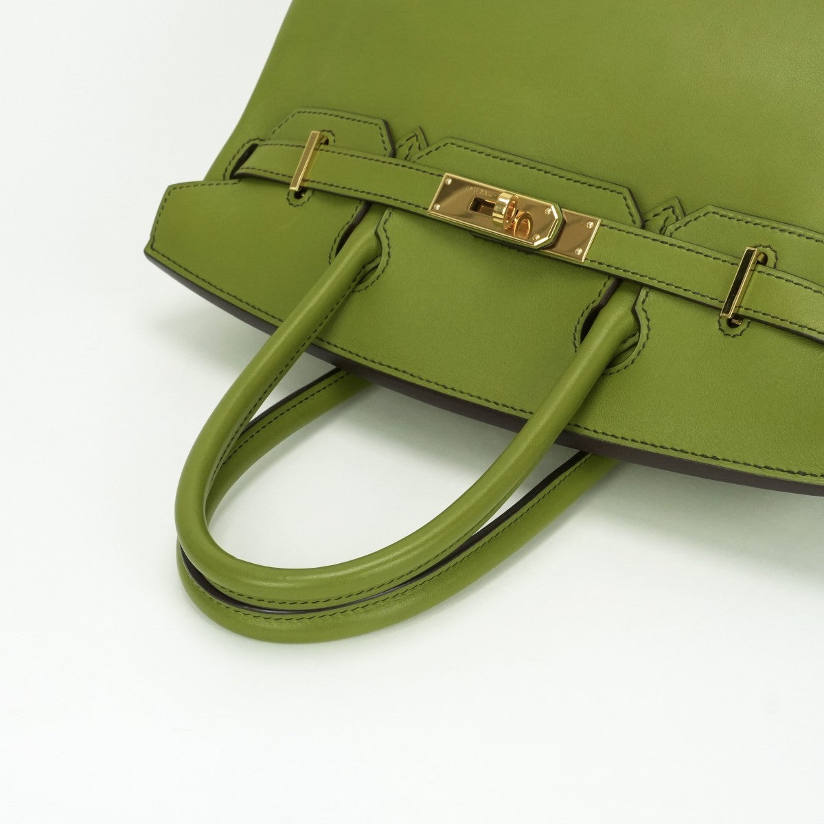 HERMES HERMES Birkin 30 Birkin 30 Bag Tote Bag Swift Anise Green Green Green Gold Hardware Vo Swift