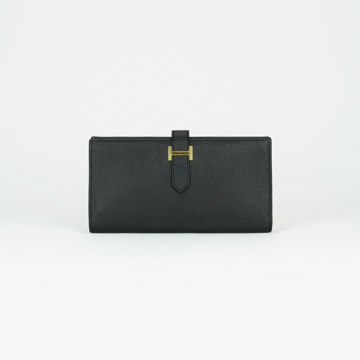 エルメス HERMES ベアンスフレ ベアン スフレ 財布 長財布 ロングウォレット エプソン ノワール ブラック 黒 ゴールド金具 ヴォーエプソン
