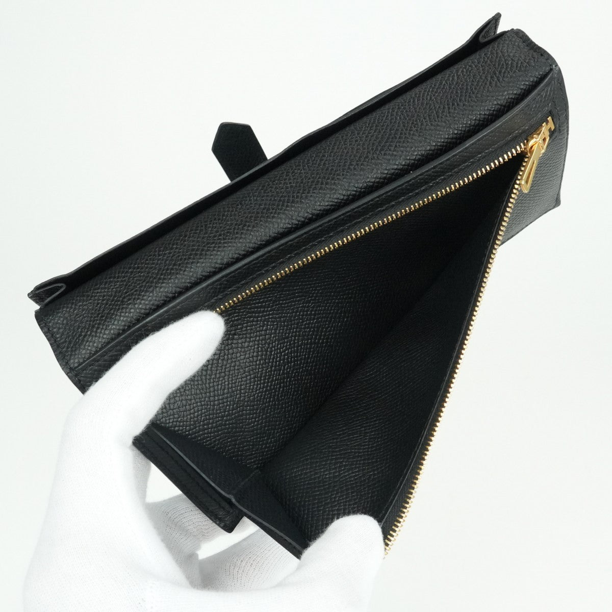 エルメス HERMES ベアンスフレ ベアン スフレ 財布 長財布 ロングウォレット エプソン ノワール ブラック 黒 ゴールド金具 ヴォーエプソン
