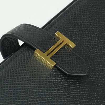 エルメス HERMES ベアンスフレ ベアン スフレ 財布 長財布 ロングウォレット エプソン ノワール ブラック 黒 ゴールド金具 ヴォーエプソン