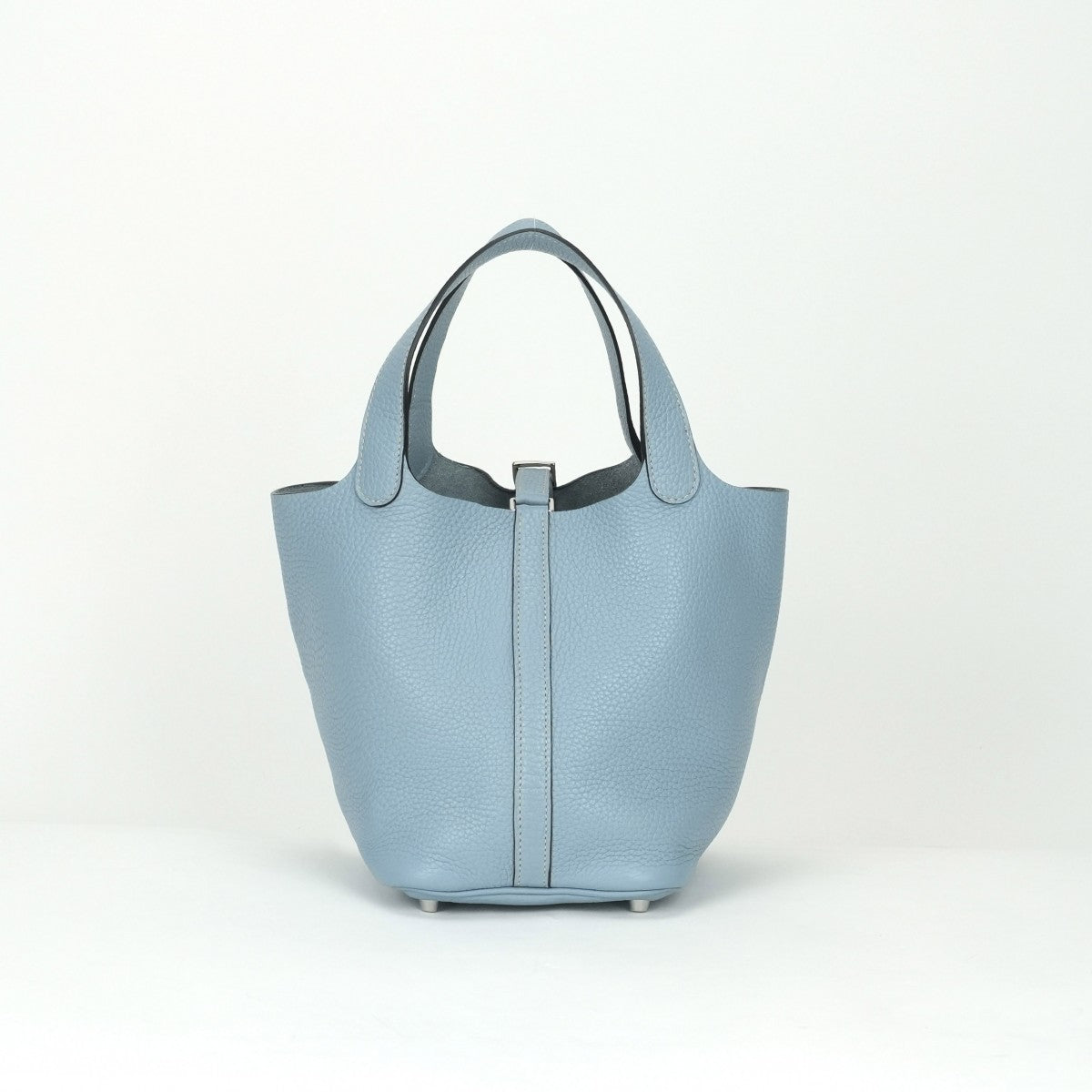 エルメス HERMES ピコタンロックPM ピコタンPM ピコタンロック18 ブルーリン バッグ トートバッグ トリヨンクレマンス ブルーラン ブルー 青 シルバー金具