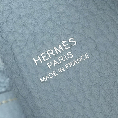 エルメス HERMES ピコタンロックPM ピコタンPM ピコタンロック18 ブルーリン バッグ トートバッグ トリヨンクレマンス ブルーラン ブルー 青 シルバー金具