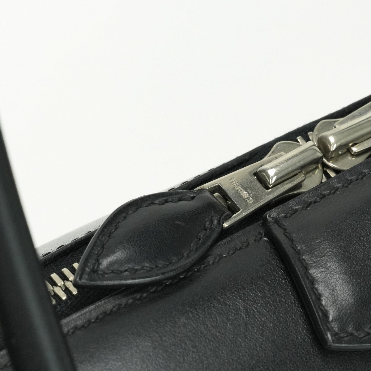 エルメス HERMES パリボンベイ40 パリボンベイ 40 バッグ トートバッグ ボックスカーフ ノワール ブラック 黒 シルバー金具