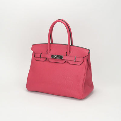 エルメス HERMES バーキン30 バーキン 30 バッグ トートバッグ トリヨンクレマンス ローズメキシコ ピンク シルバー金具 ハンドバッグ