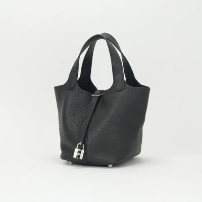エルメス HERMES ピコタンロックPM ピコタンロック PM ピコタンPM ピコタンロック18 バッグ トートバッグ トリヨンクレマンス ノワール ブラック 黒 シルバー金具