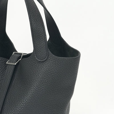 エルメス HERMES ピコタンロックPM ピコタンロック PM ピコタンPM ピコタンロック18 バッグ トートバッグ トリヨンクレマンス ノワール ブラック 黒 シルバー金具