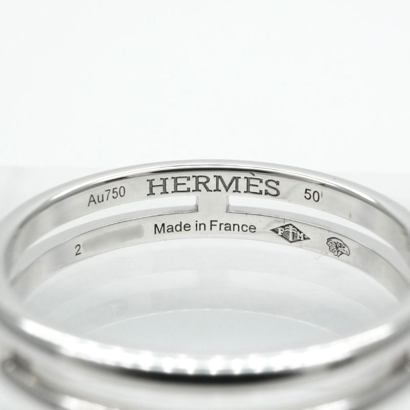 HERMES HERMES Wedding Ring Arianne Ring 750WG Silver Wedding Ring Marriage Ring White Gold