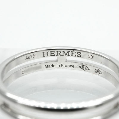 HERMES HERMES Wedding Ring Arianne Ring 750WG Silver Wedding Ring Marriage Ring White Gold