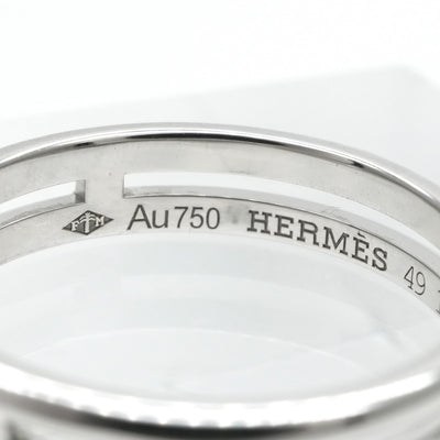 HERMES HERMES Wedding Ring Arianne Ring 750WG Silver Wedding Ring Marriage Ring White Gold