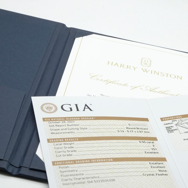 HARRY WINSTON 哈利·温斯顿圆形切割纸牌圈圆形切割纸牌圈纸牌纸牌订婚戒指pt950银钻石戒指订婚戒指铂金