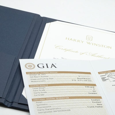 HARRY WINSTON 哈利·温斯顿圆形切割纸牌圈圆形切割纸牌圈纸牌纸牌订婚戒指pt950银钻石戒指订婚戒指铂金