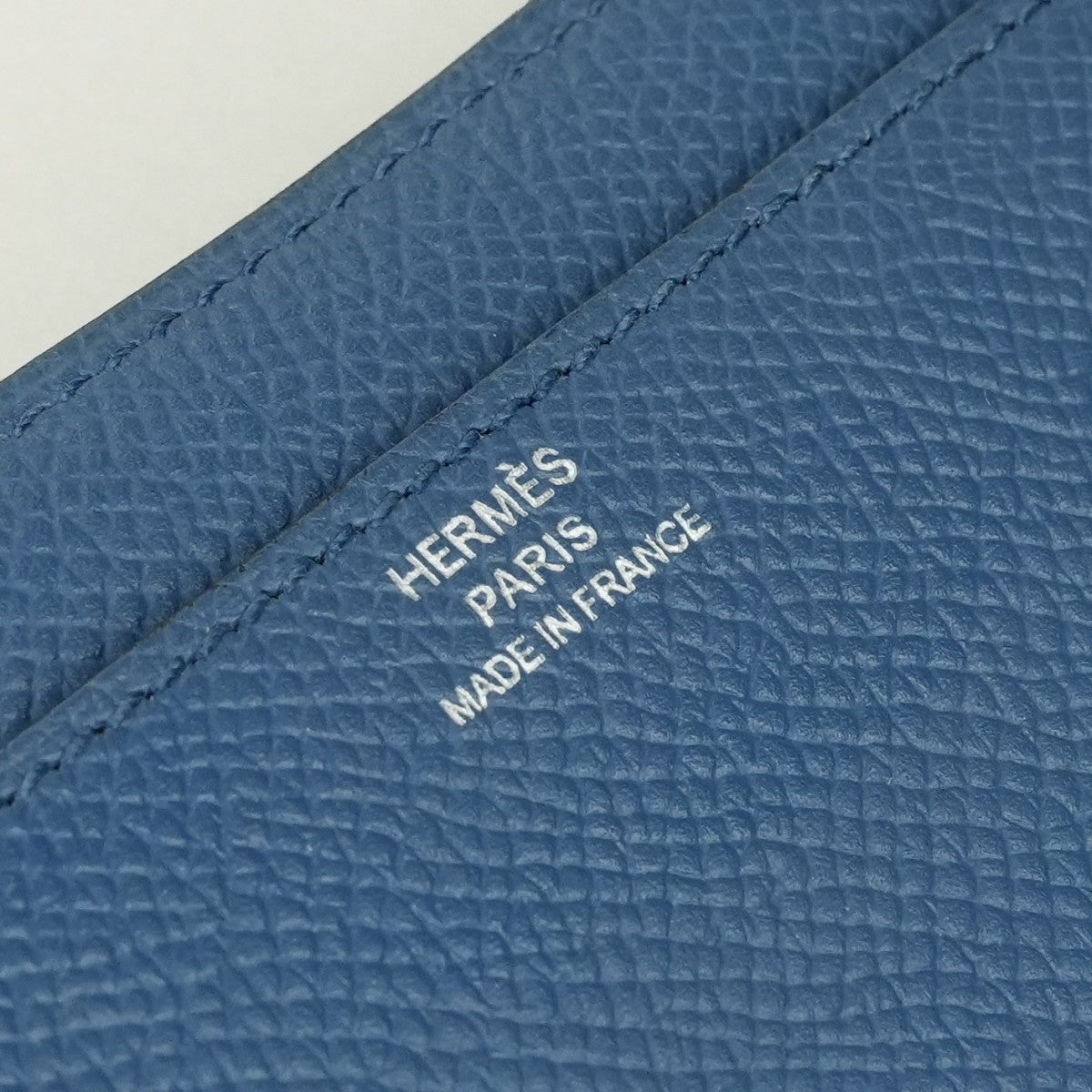 エルメス HERMES コンスタンスロング コンスタンス ロング 財布 長財布 ロングウォレット エプソン ブルーアガット グリムエット ブルー グレー 青 シルバー金具 ヴォーエプソン