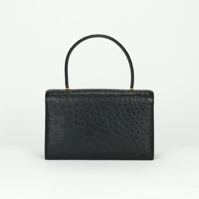 エルメス HERMES ピアノ ピアノ 25 バッグ トートバッグ ノワール ブラック 黒 ゴールド金具