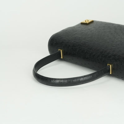 エルメス HERMES ピアノ ピアノ 25 バッグ トートバッグ ノワール ブラック 黒 ゴールド金具