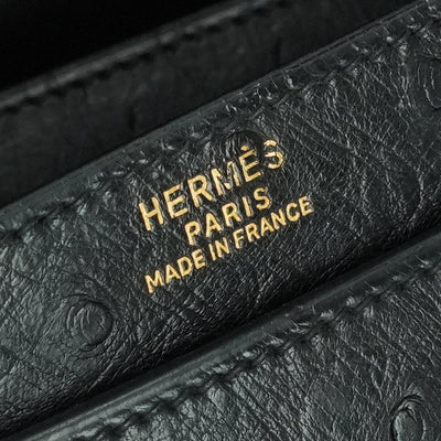 エルメス HERMES ピアノ ピアノ 25 バッグ トートバッグ ノワール ブラック 黒 ゴールド金具