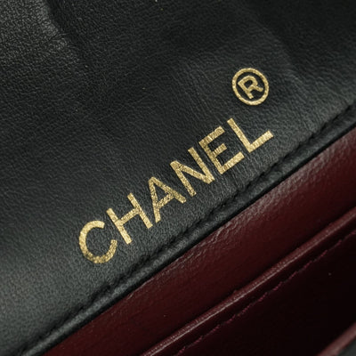 CHANEL 샤넬 Matelass? 가방 숄더 가방 램스킨 블랙 골드 하드웨어 체인 어깨 가방 큰 코코 마크 큰 코코