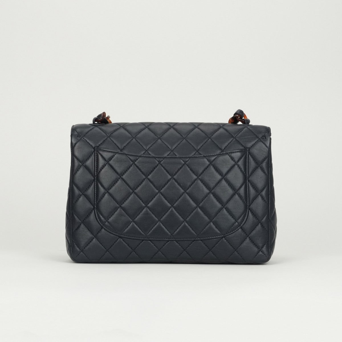 シャネル CHANEL マトラッセ30 デカマトラッセ マトラッセ 30 バッグ ショルダーバッグ ラムスキン ネイビー 紺 青 べっこう色 べっこう柄
