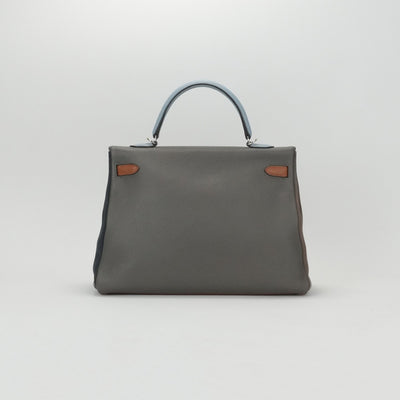 エルメス HERMES ケリー32 ケリー 32 アルルカン バッグ トートバッグ ショルダーバッグ トリヨンクレマンス ウルトラバイオレット エタン ブルーラン ゴールド エトゥープ ブルーオブスキュール ブルー パープル グレー ブラウン 紫 青 茶 シルバー金具 ハンドバッグ 2way V字金具 内縫い