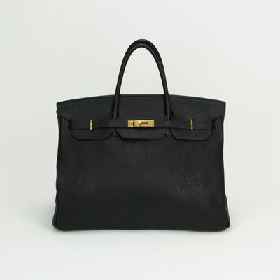 HERMES HERMES Birkin 40 Birkin 40 Tote bag Togo Noir Black Gold hardware
