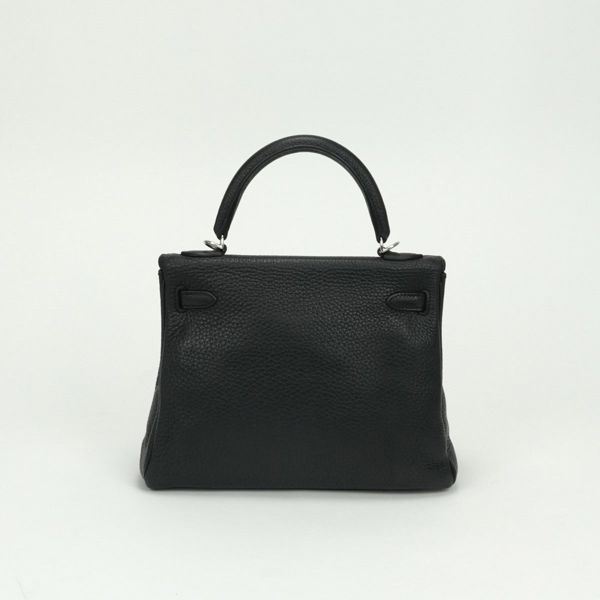 エルメス HERMES ケリー25 バッグ トートバッグ ショルダーバッグ トゴ ノワール ブラック Black 黒 シルバー金具 ショルダーバッグ ハンドバッグ V字金具