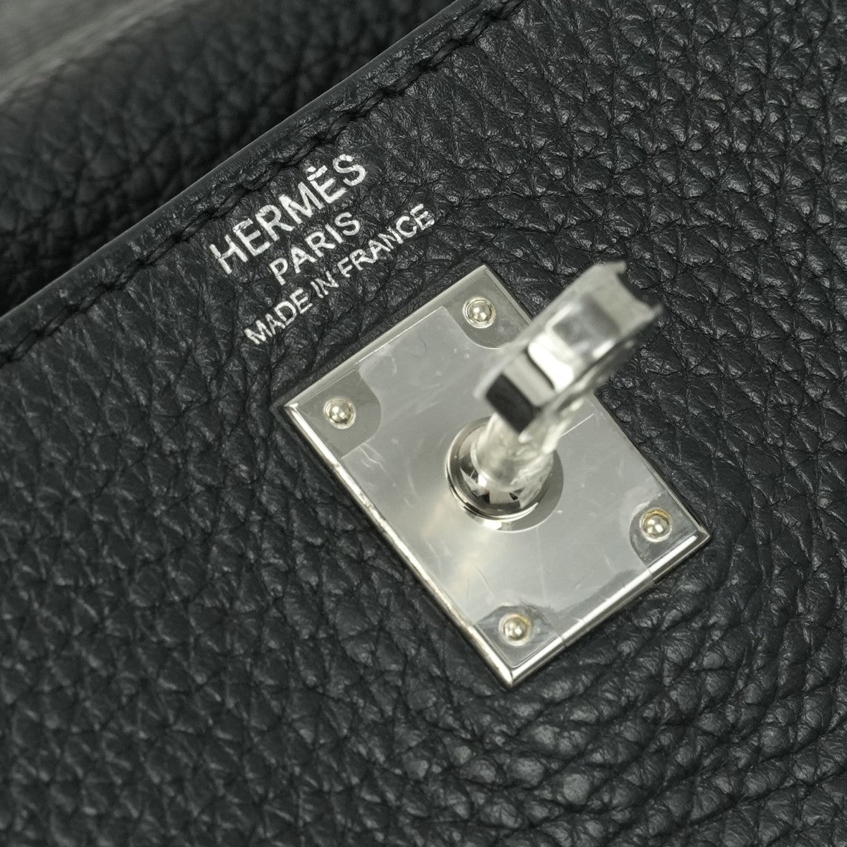 エルメス HERMES ケリー25 バッグ トートバッグ ショルダーバッグ トゴ ノワール ブラック Black 黒 シルバー金具 ショルダーバッグ ハンドバッグ V字金具