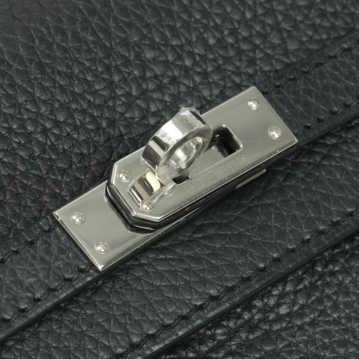 エルメス HERMES ケリー25 バッグ トートバッグ ショルダーバッグ トゴ ノワール ブラック Black 黒 シルバー金具 ショルダーバッグ ハンドバッグ V字金具
