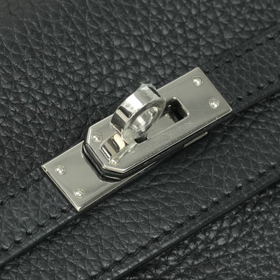 エルメス HERMES ケリー25 バッグ トートバッグ ショルダーバッグ トゴ ノワール ブラック Black 黒 シルバー金具 ショルダーバッグ ハンドバッグ V字金具