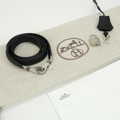エルメス HERMES ケリー25 バッグ トートバッグ ショルダーバッグ トゴ ノワール ブラック Black 黒 シルバー金具 ショルダーバッグ ハンドバッグ V字金具
