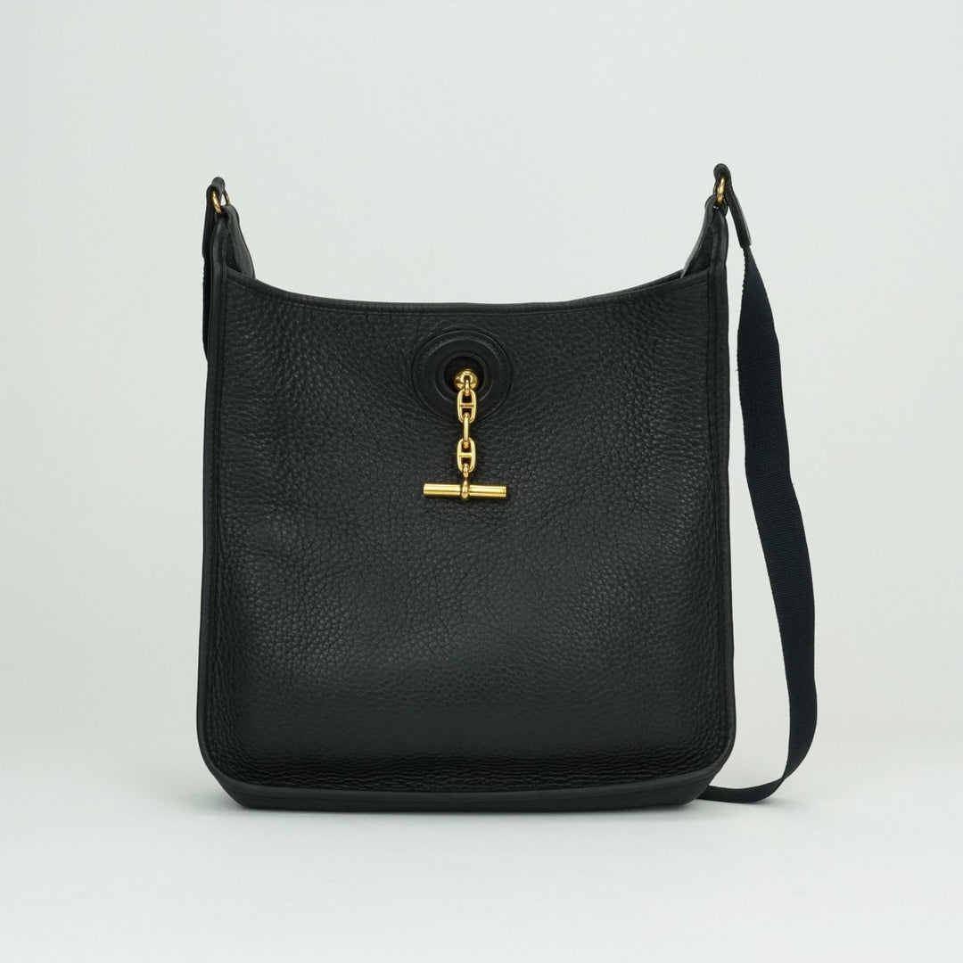 HERMES ヴェスパPM トリヨンクレマンス ショルダーバッグ ブラック エルメス HERMES ヴェスパPM ヴェスパ PM バッグ トートバッグ