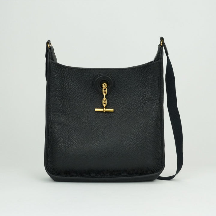 【極美品】エルメス ヴェスパPM トリヨンクレマンス ショルダーバッグ 黒 エルメス HERMES ヴェスパPM ヴェスパ PM バッグ トートバッグ