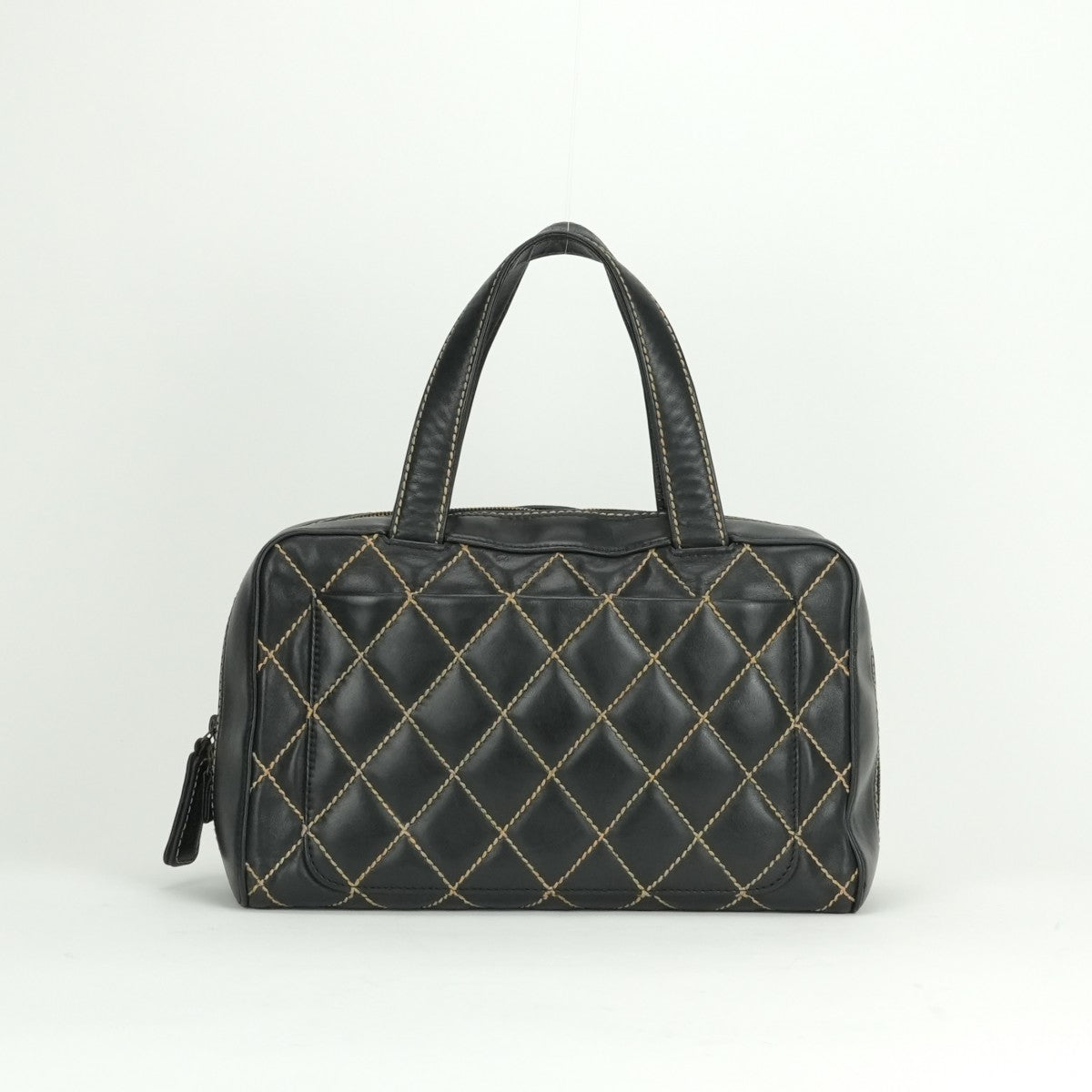 CHANEL シャネル　ワイルドステッチ　ハンドバッグ　マトラッセ　ブラック　黒 シャネル CHANEL マトラッセ ワイルドステッチ バッグ トート