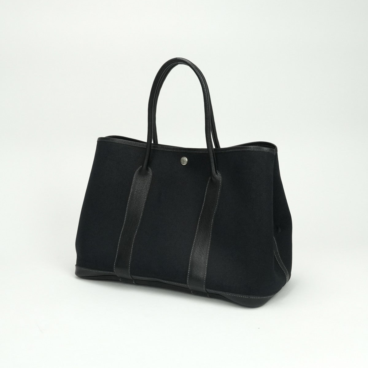 エルメス HERMES ガーデンパーティPM ガーデンパーティ PM ガーデンパーティ36 ガーデンパーティー バッグ トートバッグ トワルオフィシエ ネゴンダ ノワール Noir ブラック Black 黒 シルバー金具