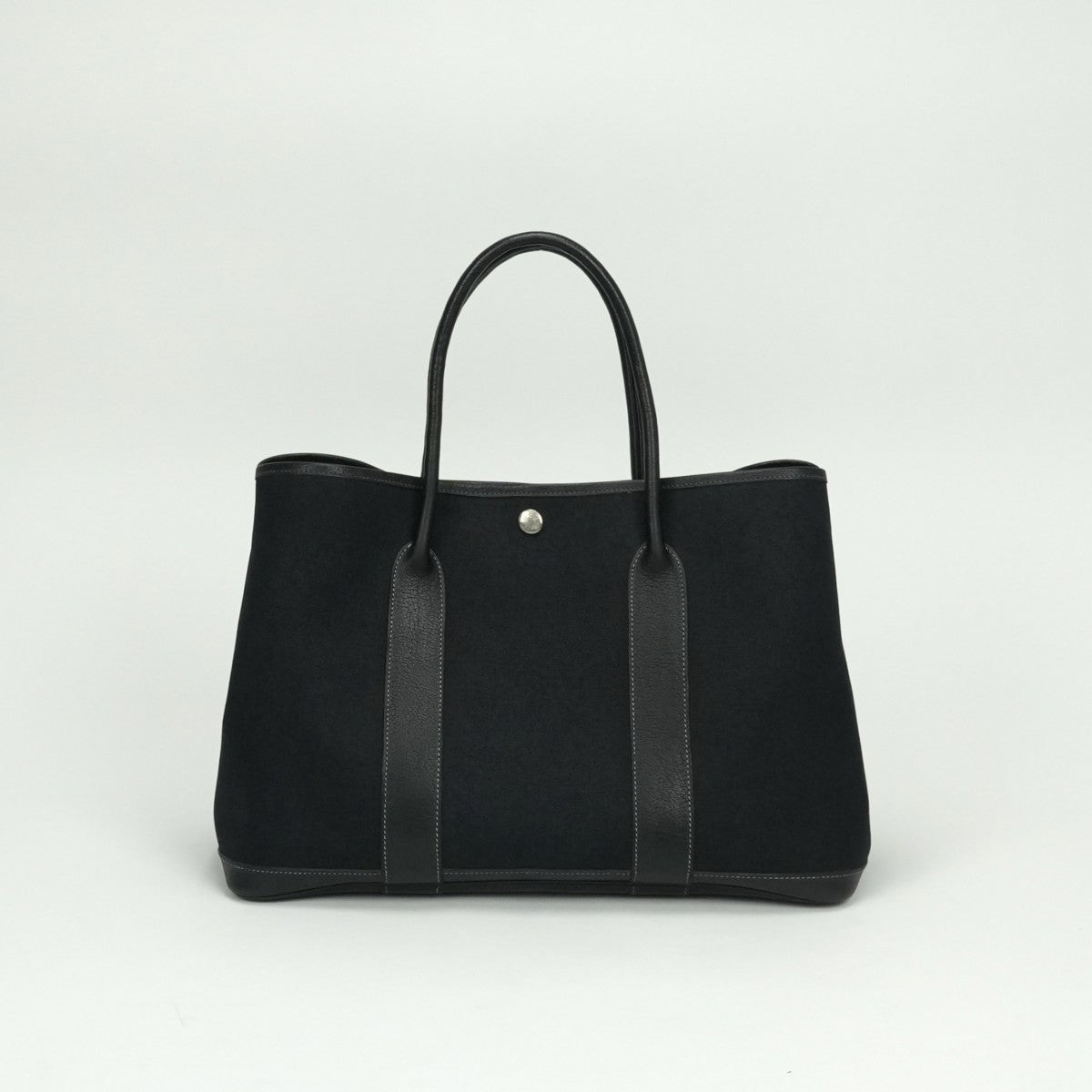 エルメス HERMES ガーデンパーティPM ガーデンパーティ PM ガーデンパーティ36 ガーデンパーティー バッグ トートバッグ トワルオフィシエ ネゴンダ ノワール Noir ブラック Black 黒 シルバー金具