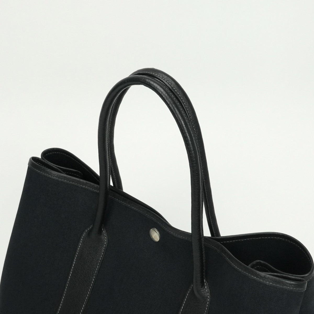 エルメス HERMES ガーデンパーティPM ガーデンパーティ PM ガーデンパーティ36 ガーデンパーティー バッグ トートバッグ トワルオフィシエ ネゴンダ ノワール Noir ブラック Black 黒 シルバー金具