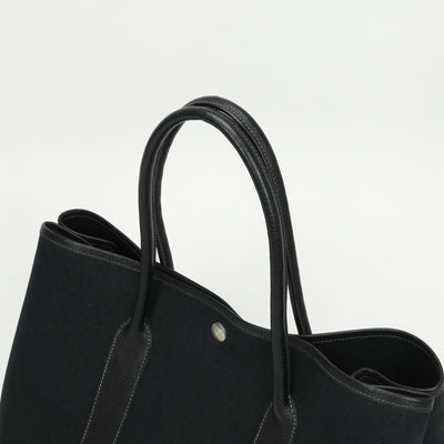 エルメス HERMES ガーデンパーティPM ガーデンパーティ PM ガーデンパーティ36 ガーデンパーティー バッグ トートバッグ トワルオフィシエ ネゴンダ ノワール Noir ブラック Black 黒 シルバー金具