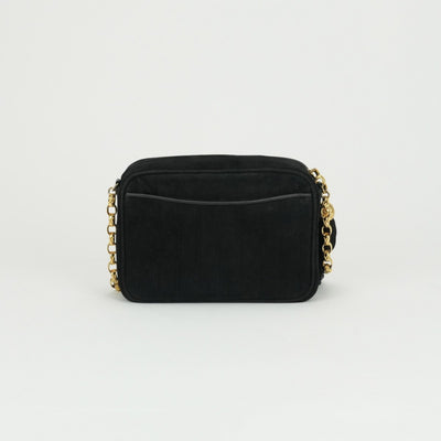 CHANEL CHANEL Mademoiselle Bag Shoulder Bag Suede Leather Black Black Gold Hardware Chain Shoulder Bag